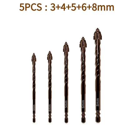 10/7PCS Serrated Drill Bits Set High Strength Special Serrated Twist