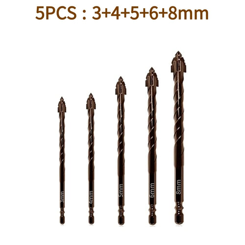 10/7PCS Serrated Drill Bits Set High Strength Special Serrated Twist