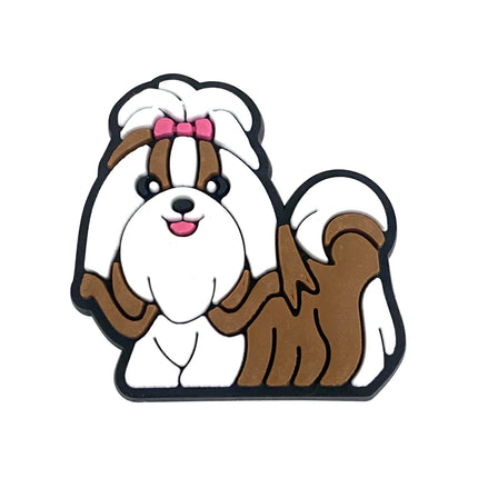 1Pcs PVC Pink Heart Shoe Charms Cute Animal Shoe Decorations Pins for