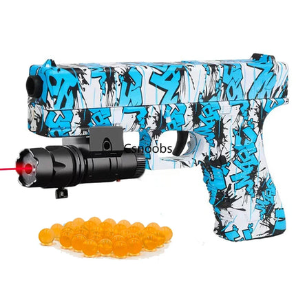 2025 Manual G17 Toy Gun With Laser Water Ball Bullet Airsoft Pistol