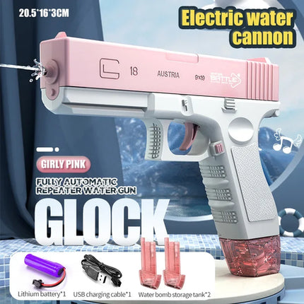 Fun Water Gun Electric M416 AK47 Glock Pistol Shooting Toy Full