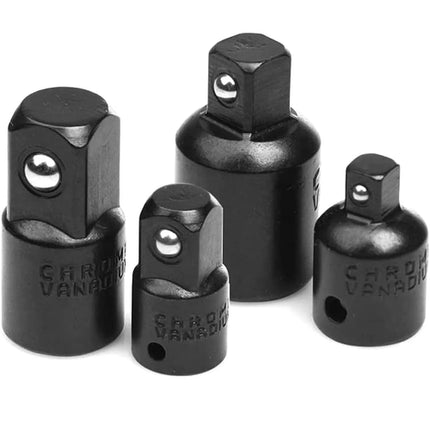 4pcs Socket Convertor Adaptor Reducer Set 1/2 To 3/8 3/8 To 1/4 3/4 To
