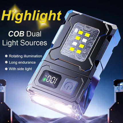 Multifunctional COB Flashlight Ajustable Angle LED Outdoor Torch