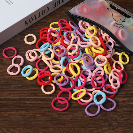 50/100Pcs Hair Bands for Children Colorful Nylon Scrunchie Hair Ties