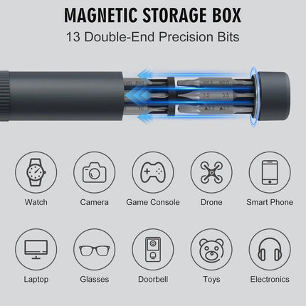 27 in 1 Precision Screwdriver Set  Magnetic Bits Pen Style Manual