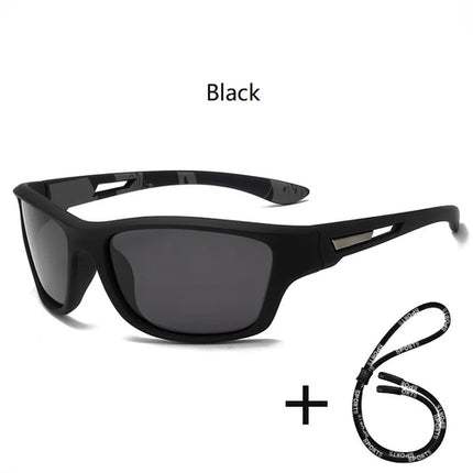 Fashion Polarized Sports Sunglasses With Chain Men Women Brand