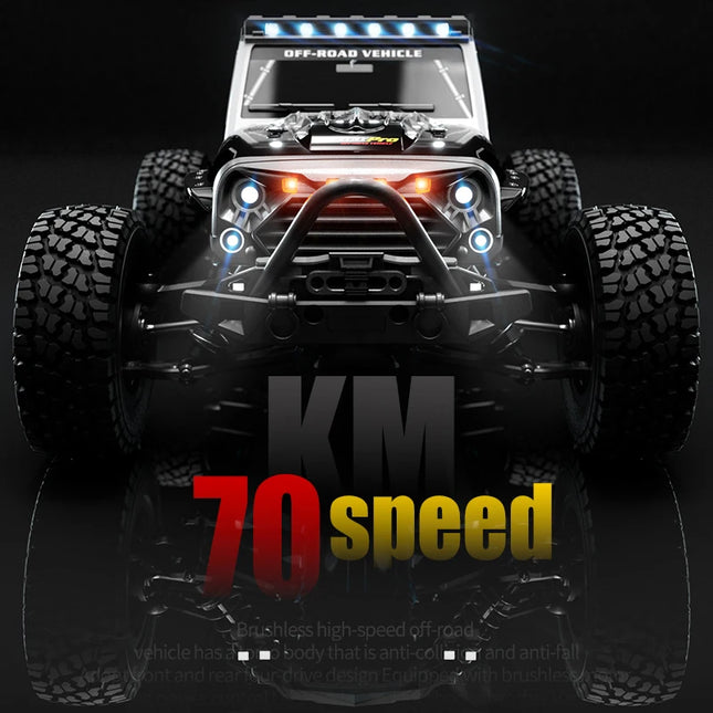 16103PRO 2.4GHz 70KM/H Professional RC Car: Brushless Motor, 1:16