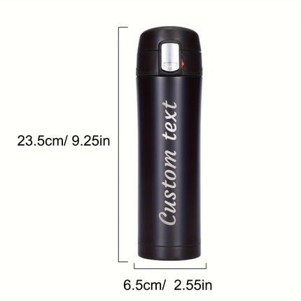 Personalized Laser Engraved Name Insulated Bottle with Lock Lid