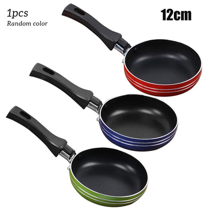 12cm/14cm/16cm Mini Frying Pan Non-Stick Steel Frypan Pot Saucepan