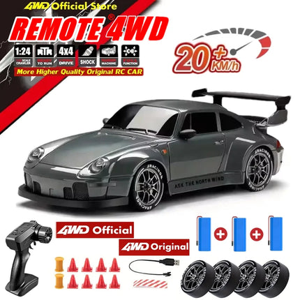 New 4WD Remote Control Drift Car Full Size 1:24 Mini Remote Control