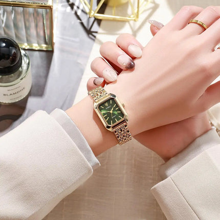Fashionable Classic Five Bead Bracelet Watch Square Women's Fashion