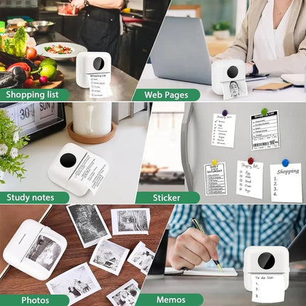 30 Rolls 57*25mm Thermal Paper White Sticker Camera Instant Print Kids