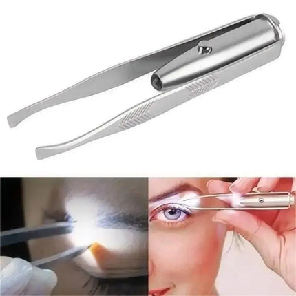 1pc Portable Stainless Steel Smart Design Eyebrow Hair Remove Tweezer