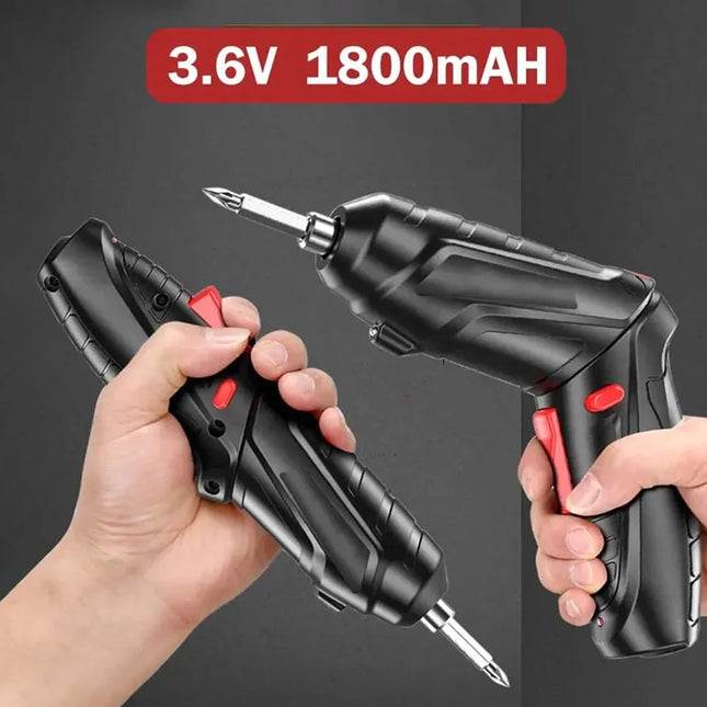 47 PCS 3.6V Electric Screwdriver Set 1800mAh Battery Powered Portable