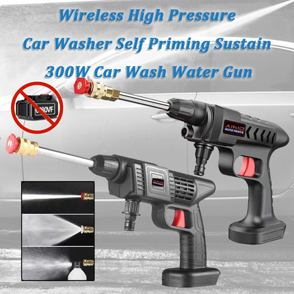 60BAR Wireless High Pressure Car Wash Water Gun Car Washer Self