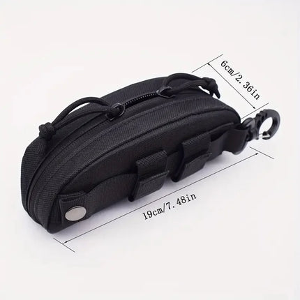 Tactical MOLLE Eyeglass Case Hunting Shockproof Protective Goggles Box