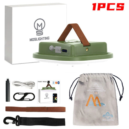 MOSLIGHTING 80W Camping Lantern Portable Flashlights Rechargeable