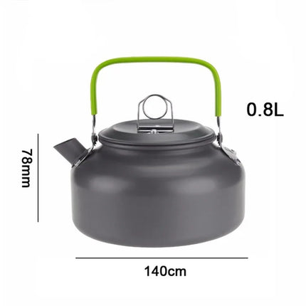 0.8L/1.1L/1.2L/1.6L/2L/2.5L Aluminum alloy Portable Outdoor Camping
