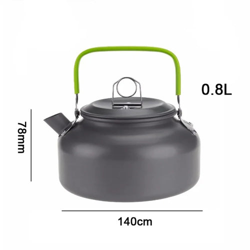 0.8L/1.1L/1.2L/1.6L/2L/2.5L Aluminum alloy Portable Outdoor Camping