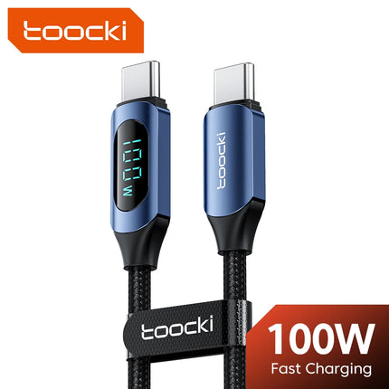 Toocki 100W Type C to Type C Cable PD Fast Charging Charger USB C to