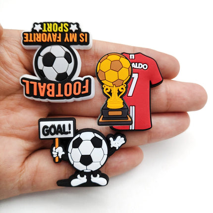 Sprot Soccer Football Shoe Charms Pin for Crocs Accessories Charms