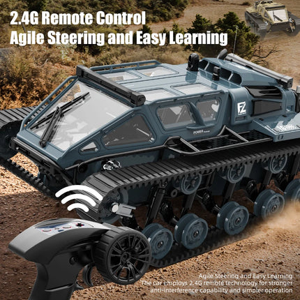 JJRC C8812 LED Light Full Scale Tracked Tank Simulation Model Toy RC