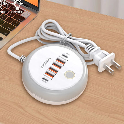 50W USB Charger Multi Ports Power Strip Socket Fast Charging Travel