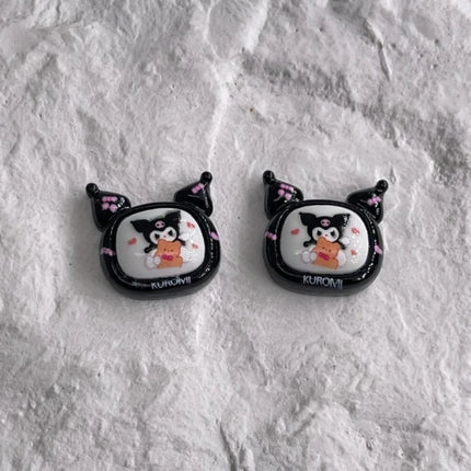 Sanrio Kuromi Shoe Charms ABS Cartoon Cute Detachable DIY Decorative
