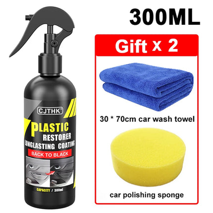 Car Plastic Restorer Back To Black Gloss Plastic Renovator Longlasting