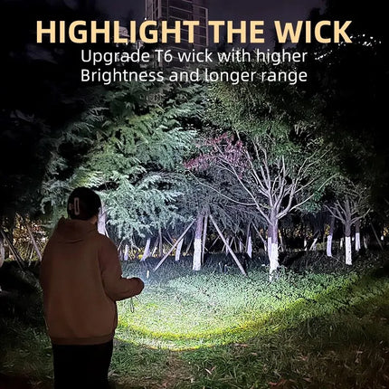 New Ultra Powerful Flashlight 3 Core LED Mini Tactical Flashlight USB