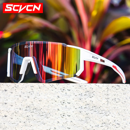 SCVCN New Outdoor Cycling Sunglasses Men Road Driving Bike Glasses