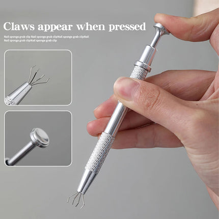 LINMANDA 50Pcs Soft Nail Sponges for Nail Art Sponges With Grabbing