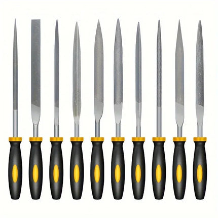Premium Needle File Set - High-Carbon Steel Files with Non-Slip