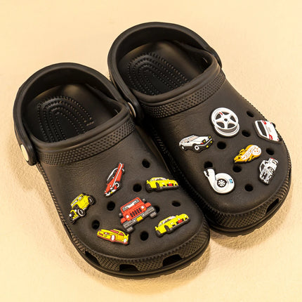 1-20pcs Car Shoe Charms Cool Vehicle Shoe Accessories Cartoon