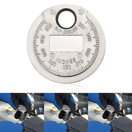 Coin- Type 0.6-2.4mm 0.02-0.10 Inch Spark Plug Gap Gauge Measurement