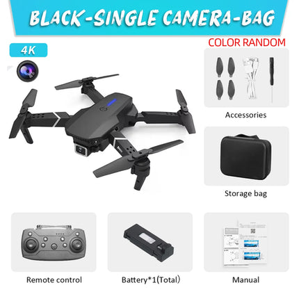 KDBFA 2024 New E88 Pro WIFI FPV Drone Wide Angle HD 4K 1080P Camera