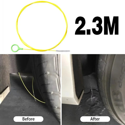 2.3m Car Sewer Unclogger Cleaning Brush Car Sunroof Long Hose Drain