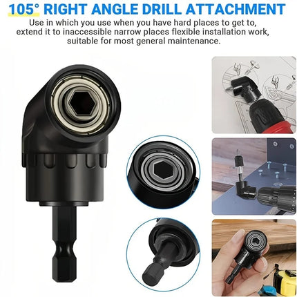 Right Angle Screwdriver Attachment Holder Magnetic Power Drill Bit