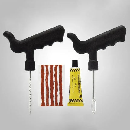 Emergency Tire Repair Kit,Comprehensive Tire Repair Kit with Rubber