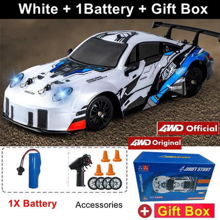 4WD RC Drift Car With LED Light 2.4G Radio 20KM/h High Speed Remote