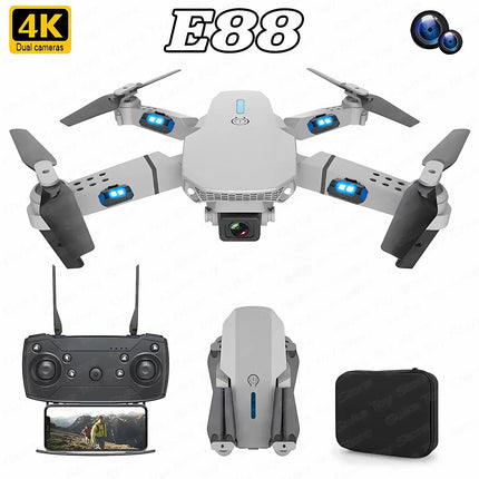 E88 Pro WIFI FPV Drone Wide Angle HD 4K 1080P Camera Height Hold RC