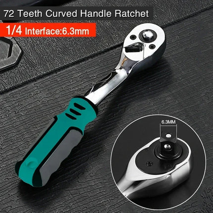 72 Teeth Ratcheting Socket Wrench Car Repair Socket Wrench Set Diy