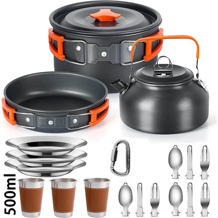 Camping Cooking set Camping Cookware Travel Tableware Outdoor Picnic