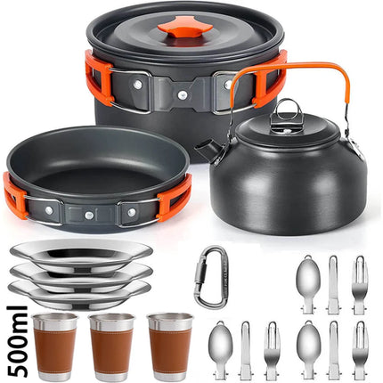 Camping Cooking set Camping Cookware Travel Tableware Outdoor Picnic