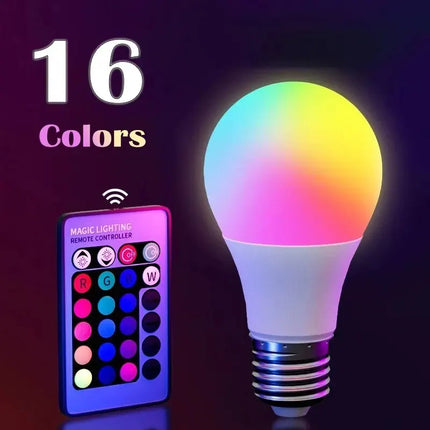 16 Colors RGB Bulb LED Multicolor Bulb E27 220V Household Lighting