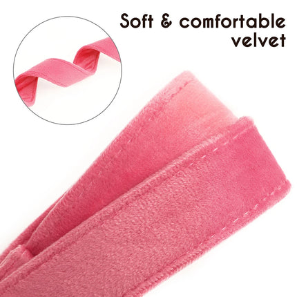 Personalized Velvet Dog Collar Super Soft Dogs ID Buckle Collars