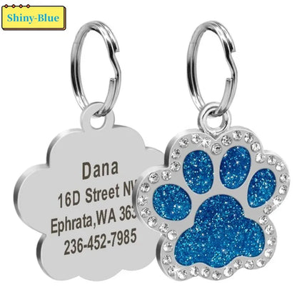Personalized Dog Cat CustomTags Engraved Puppy Pet ID Name Collar  Tag
