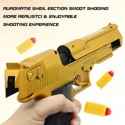 Continuous Shot Mechanical Auto Desert Eagle Airsoft Toy Gun Ejecting