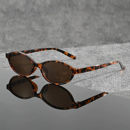 1 Pair of Y2K Style Classic Oval Frame Men's and Women's Fashionable