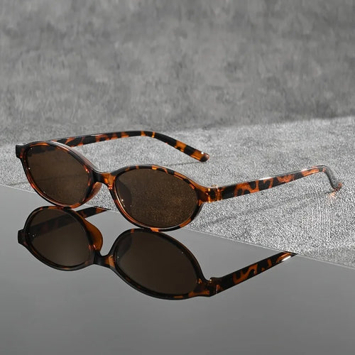 1 Pair of Y2K Style Classic Oval Frame Men's and Women's Fashionable